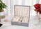 Luxury 2-Layer Jewelry Box Organizer for Women & Men – PU Leather Jewelry Storage Case with Removable Tray for Necklaces, Earrings & Rings, Elegant Grey Display Jewelry Holder (Grey)